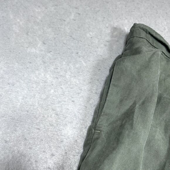 Loft Womens Large Green Wide Leg Cropped Palazzo Pull On Pleated High Rise Pant - Picture 3 of 12